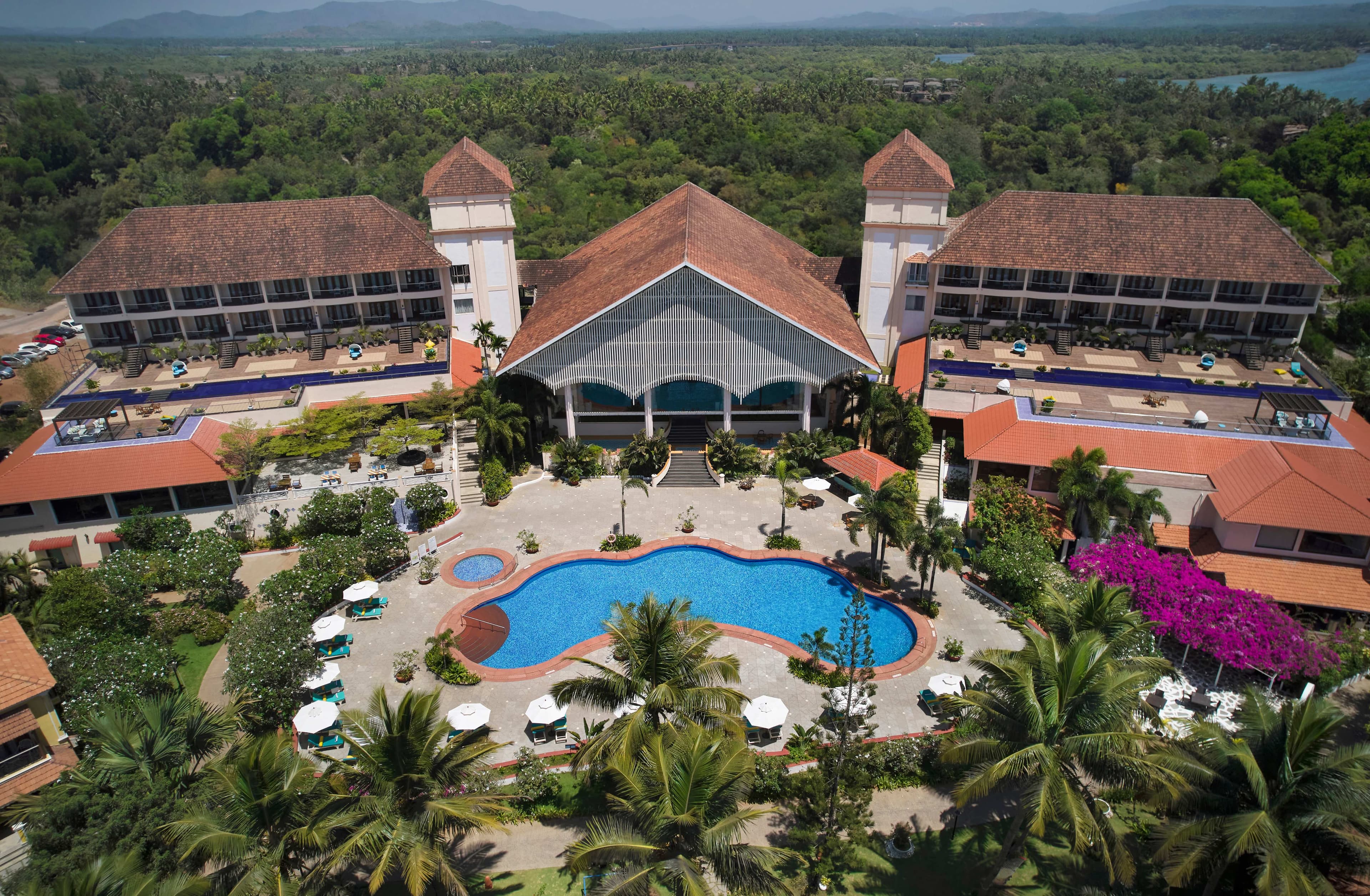 Radisson Blu Goa luxury resort exterior and pool